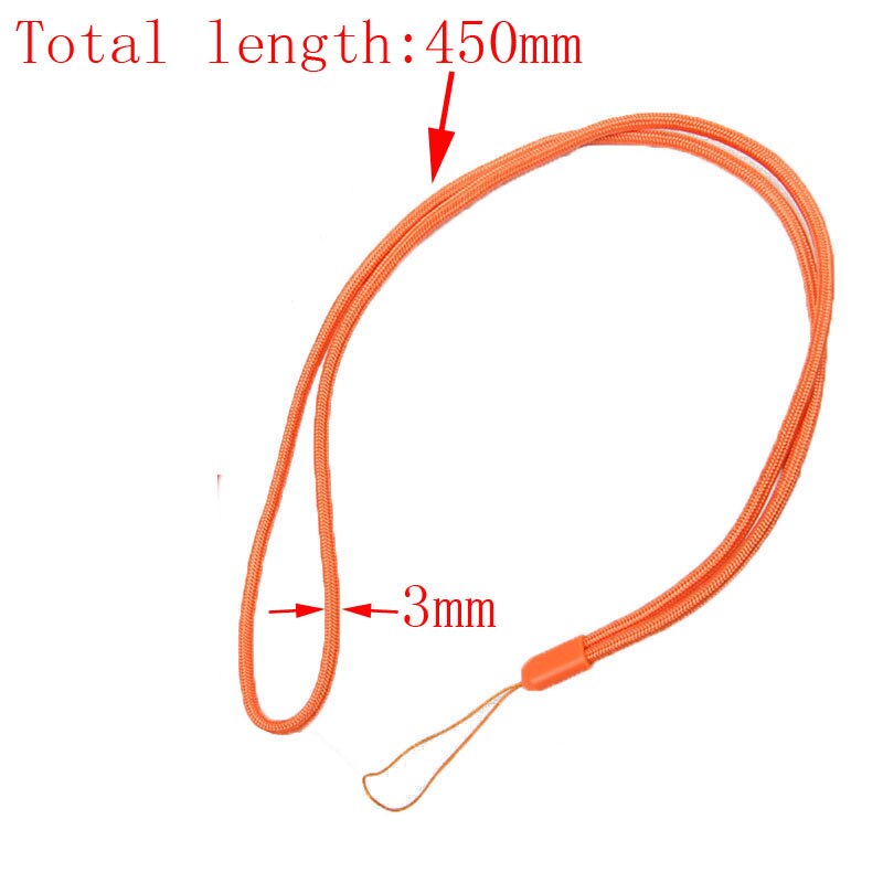 50-500 STUKS lange Nylon Lanyard Mobiele Telefoon Opknoping Strap Mobiele Telefoon Datachable Hals Bandjes Flexibele Sling Ketting Touw
