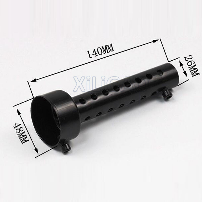 Eksos motorsykkel lyddemper justerbar db killer svart farge metall lyddemper 35/42/45/48/60mm passer til de fleste eksos fin lyd  mf010