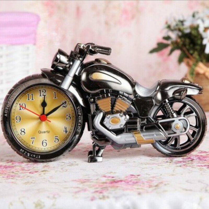 Motorcykel retro vækkeur cykel skrivebord bord ure eksklusive møbler boutique tidsdisplay tilbehør til boligindretning
