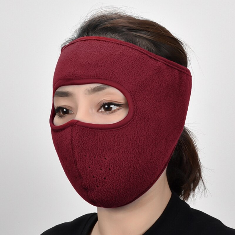 Mascarilla facial para deportes de invierno, máscara lavable para el cuello, antipolvo, a prueba de viento, con ganchos para las orejas, para ciclismo, al aire libre, clima frío,