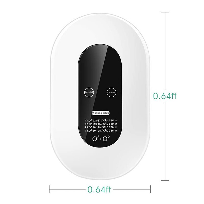 ozone generator 110V 220v Smart Formaldehyde Deaerator Air Purifier Ozone Machine Kitchen Toilet Toilet Deodorant Deodorizer: US