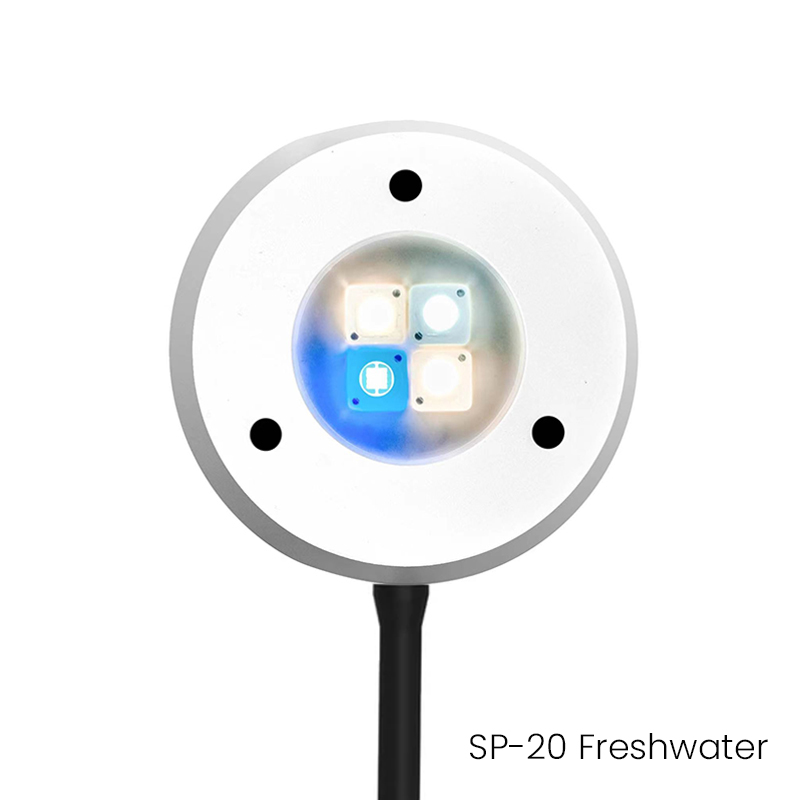 Spectra SP20 110-240V 20W Freshwater Refugium Saltwater Coral Reef Marine LED Aquarium Light for Nano Fish Tank: black / AU Plug