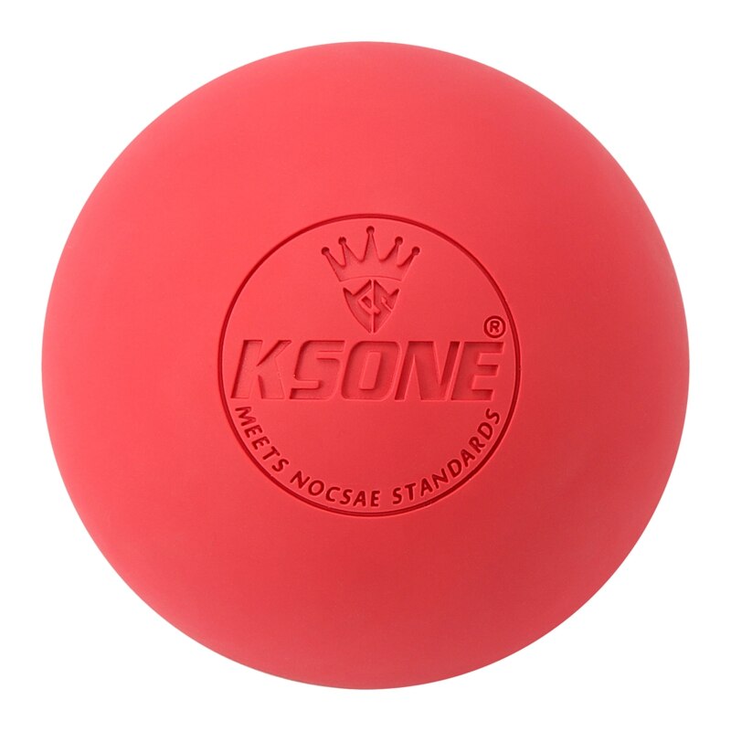 KSONE-Bola de masaje de Lacrosse, Bola de Fascia de 6,3 cm para Yoga, relajación muscular, alivio del dolor, Bola de fisioterapia portátil: Red