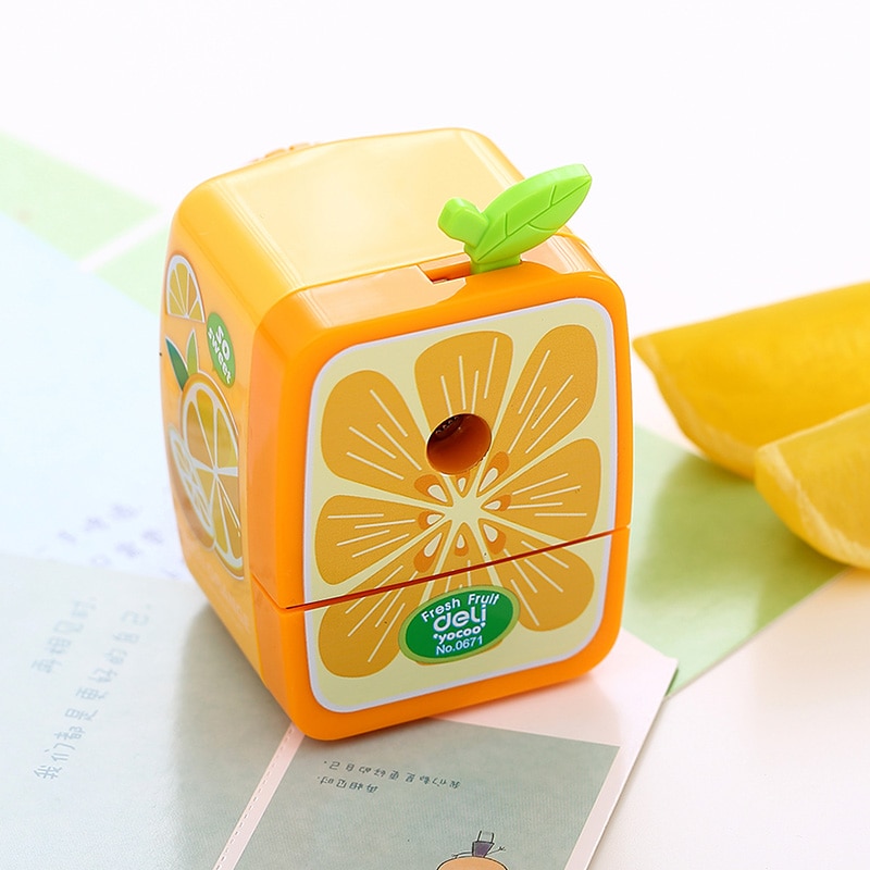 Sacapuntas Manual de frutas, manivela Deli, accesorios mecánicos de escritorio, papelería, útiles escolares, sacapuntas para oficina y Escuela 0671