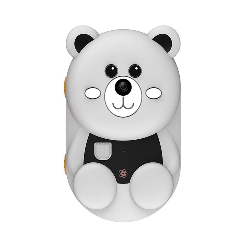 Crianças câmera digital dupla lente esporte urso crianças câmera 2.4 Polegada tela de brinquedo câmera meninos meninas presente aniversário: Gray / no wifi