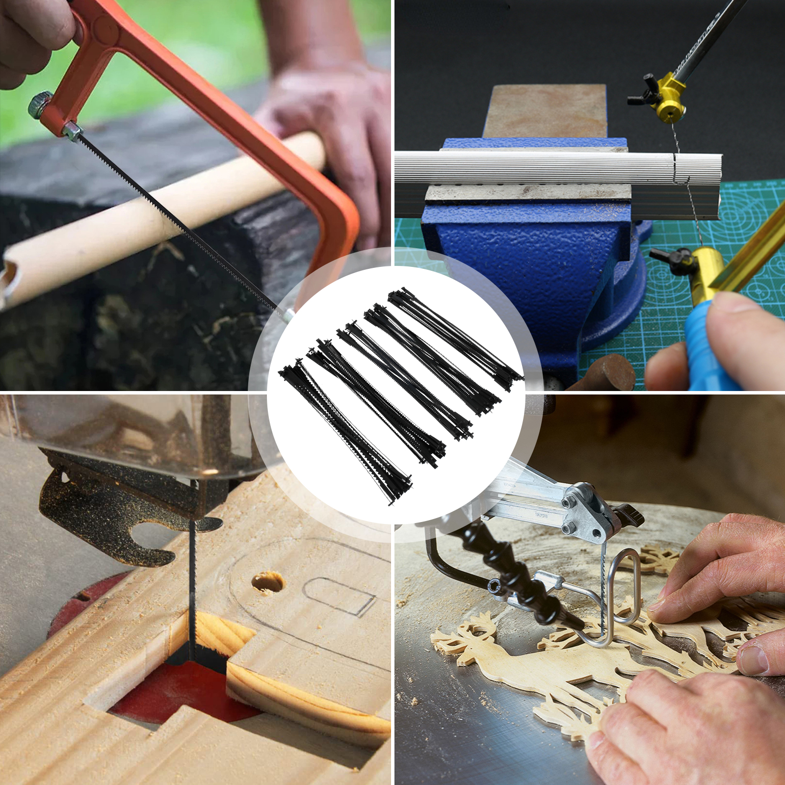 60 st rullsågblad, stiftände, 5 tums robust rullsågblad i kolstål, tpi 10/15/18/20/24 , ersättning för trä, plast, metall