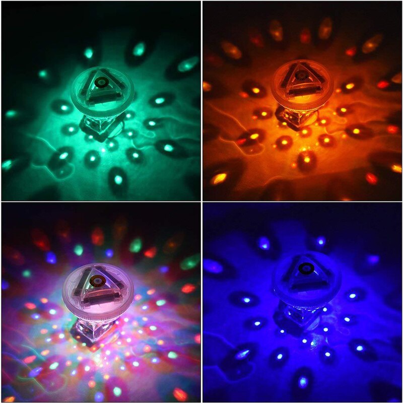 Colorful Bath LED Light Toys Floating Underwater LED Disco Party Light Glow Show Swimming Pool Pond Tub Spa Bath Lamp Lights