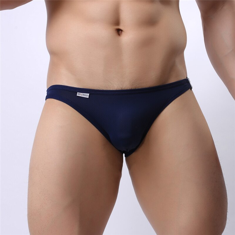 Brave Person Brand Men&#39;s Briefs Sexy Underwear Bikini Side Metal Buckle Underwear Men Briefs B1146: Royal blue / XL