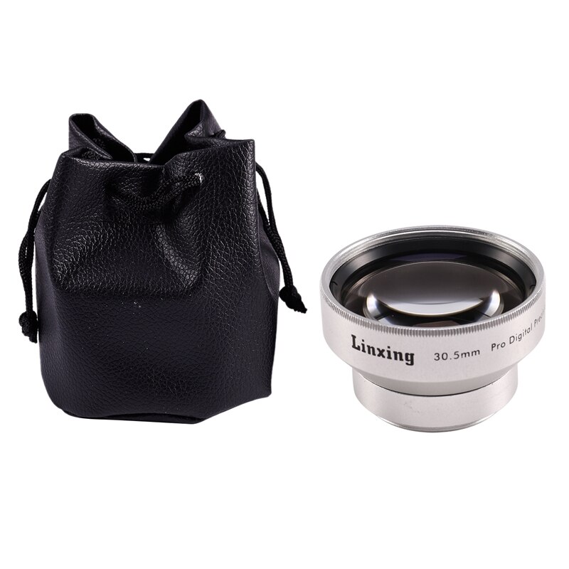 NEWYI Digital Lens Replacement 30.5mm 2.0X TELE Telephoto LENS for Camcorder 30.5 mm 2X Silver