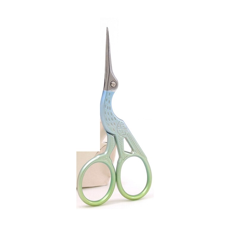 Tijeras de bordado Vintage de 9,4 cm, 8 estilos, tela artesanal, punto de cruz, herramienta de sastre de artesanía antigua clásica europea, Q: Blue 9.4cm