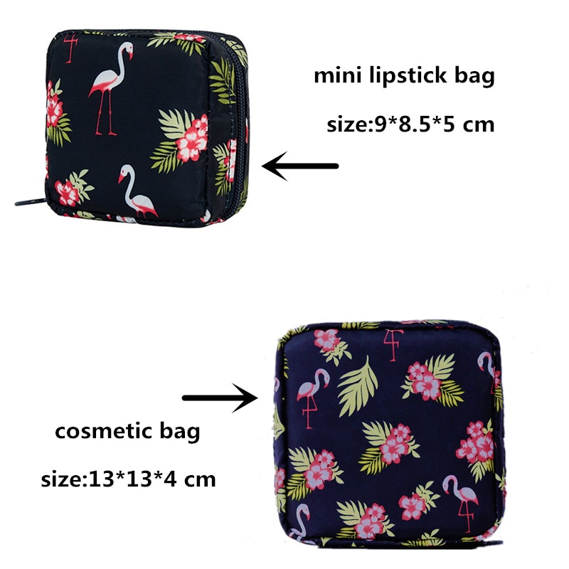 PURDORED 1 Pc Cartoon Mini Cosmetic Bag Waterproof Women Makeup Bag Travel Makeup Pouch Lipstick Organizer Case Trousse Neceser