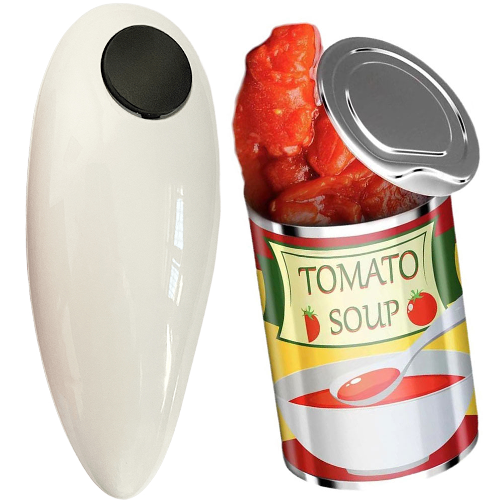 Electric/Manual Jar Opener Automatic Bottle Opener Battery Operated Tin Opener One Touch for Weak Hands for All Kinds of Jars: black