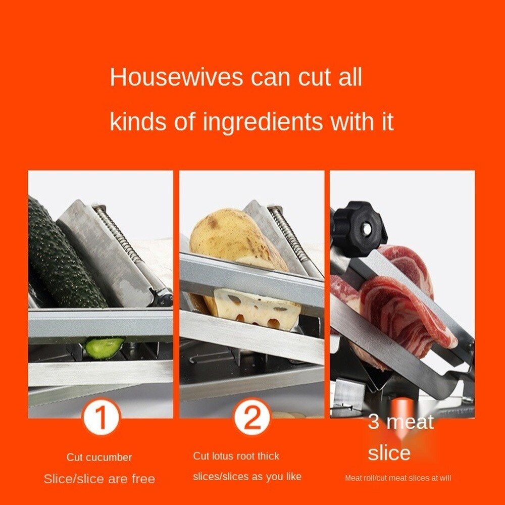 Cortadora Manual de cordero para el hogar, máquina para cortar carne congelada, rollos de cordero y hierbas