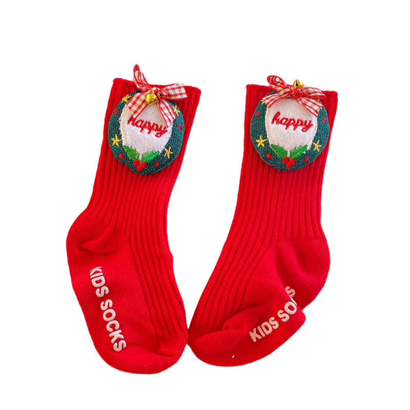 1 Paar Winter Baby Katoenen Sokken Kids Meisjes Jongens 3D Cartoon Sneeuwvlok Elanden Kerstman Kerst Beer Goedkope Stuff kleding: E / 2-4 Y
