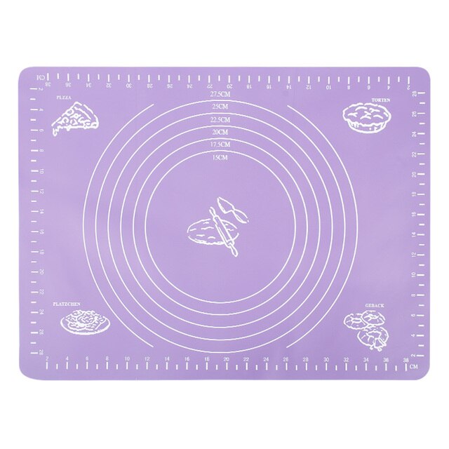 Tapis de cuisson anti-adhésif épais en silicone,accessoire de cuisine, ustensile de cuisson, outil de pâtisserie, pour rouler pâte, revêtement pour gâteau: 40x30cm