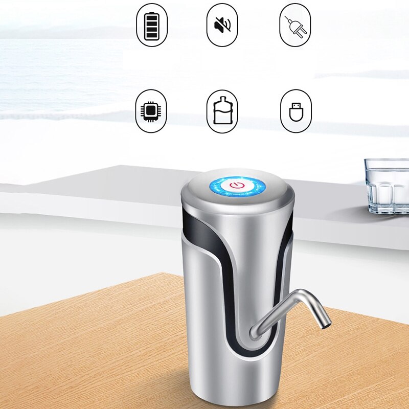 Electric Water Pump, Automatic Drinking Water Dispenser for 5 Gallon Water Bottle, Portable Water Dispenser