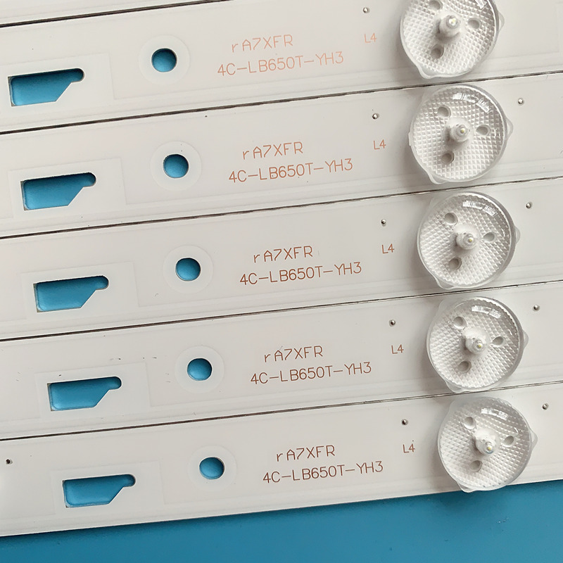 12pcs LED Bande De Rétro-Éclairage pour Thomson 65UA6606 L65E5800A 4C-LB650T-YH3 LVU650CMDX 4C-LB650T-VH3 TCL_ODM_650d30_3030C_12X8 V4 V2