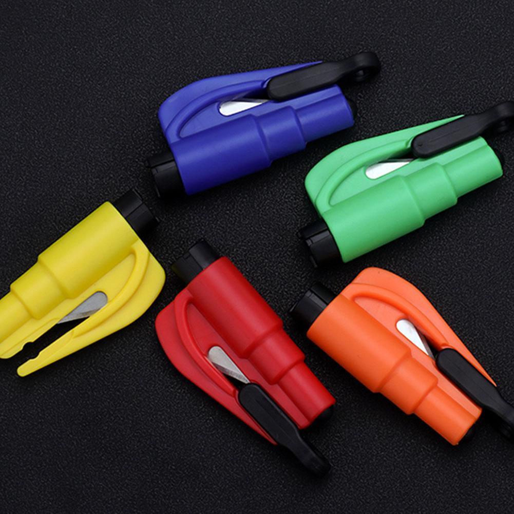 Auto Emergency Mini Veiligheid Hamer Sleutelhanger Auto Raam Ontsnappen Hamer Riem Levensreddende Seat Cutter Breaker Glas Rescue Auto T N2W0