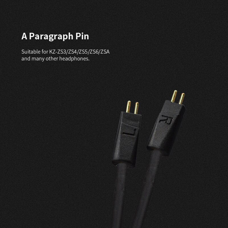 Cable inalámbrico Bluetooth KZ ZS10 BA10, módulo de actualización KZ, Cable con conector de 2 pines/MMCX para KZ ZS10/ZS6/ZS5/ZS4/ZST/AS10/ES4: zs6  zs5  zsa zs3