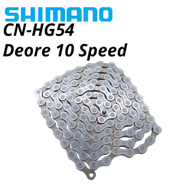 Shimano-Cadena de 10 velocidades Deore HG54 para bicicleta de montaña, HG-X de 10 s para sistema deore m591, m610, m670 y m6000