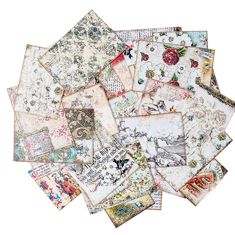 31 unids/pack diario Vintage flor Palacio etiqueta engomada DIY Scrapbooking álbum diario planificador pegatinas