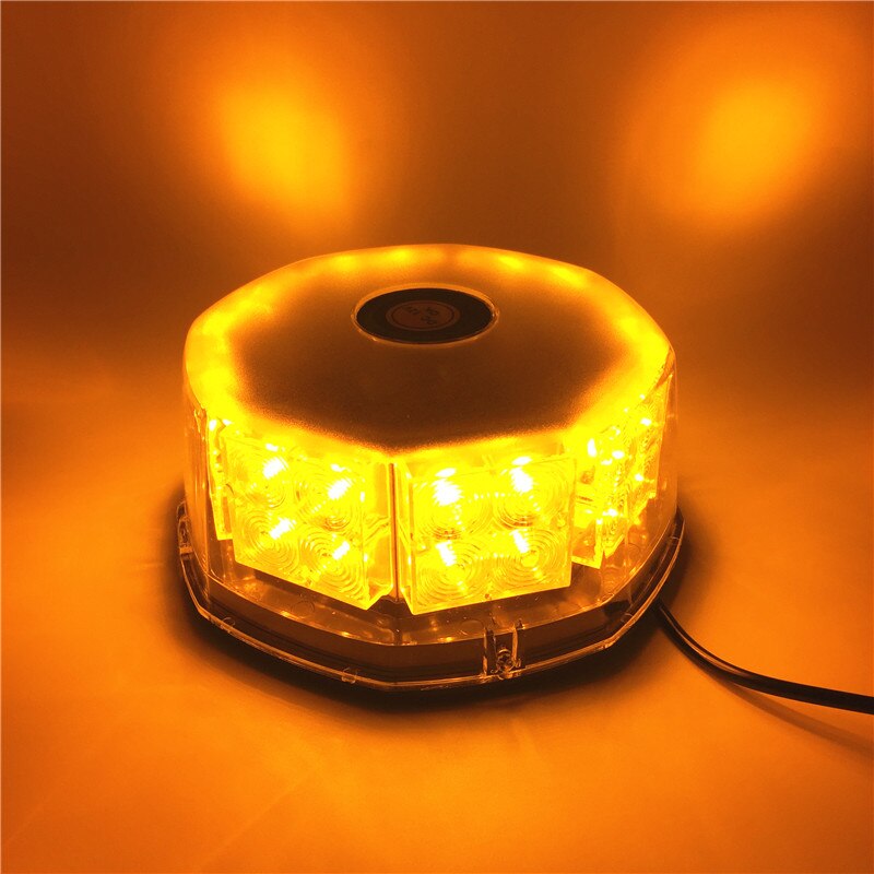 32 led runda 12v bilar lastbil nödblinkande ljus polis led varningslampa blixtljus fyr fordonstak säkerhetssignal belysning