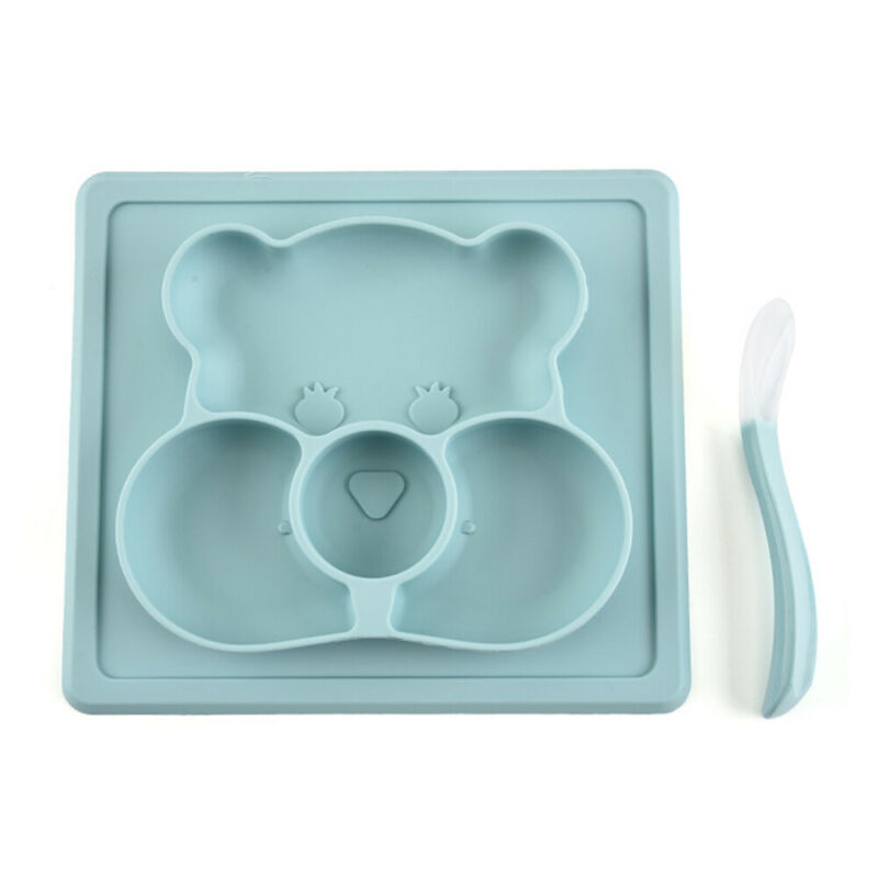 Baby dækkeserviet silikone sugeplader til børn spædbørn fodring mad service bakke fade let at rengøre silikone måtte