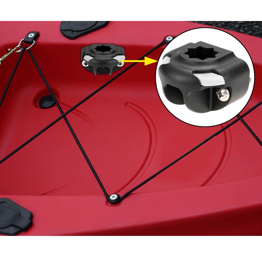2 Pieces Kayak Boat Sea Fishing Rod Holder Mount Base Tackle Kit Accessory for Kayaks Fishing Rowing Boats Canoes Sailboats ATVs