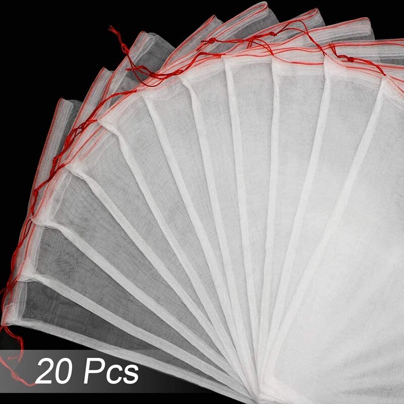 Plant Cover Bags, 20Pcs 23X15 Inch Watermelon Protection Bag with Draw String for Garden Yard Tomatoes Tree Young Plants