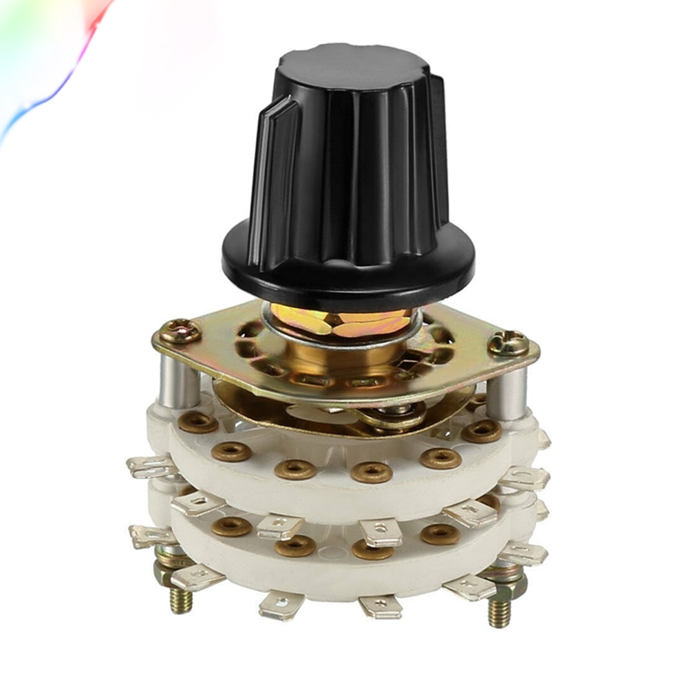 3pcs 2P6T Band Switch Band Channel Rotary Selector Switch 2 Pole 6