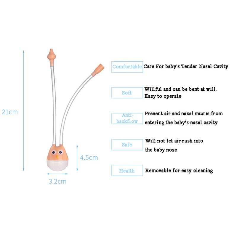 2021 New Baby aspiratore nasale aspiratore detergente per naso ventosa strumento di aspirazione protezione Baby bocca aspirazione aspiratore tipo assistenza sanitaria