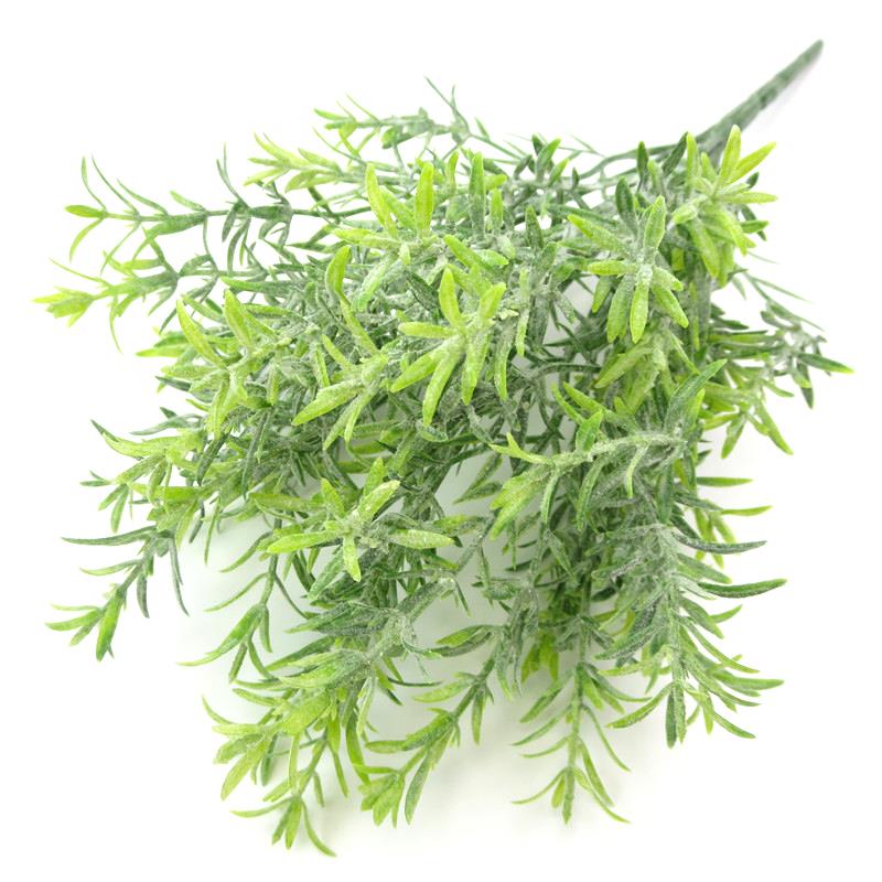 1pc kunstige planter gren naturtro plast kunstige blomsterstamme faux plante stamme fotografering rekvisitter bryllupsfest dekoration: Grøn