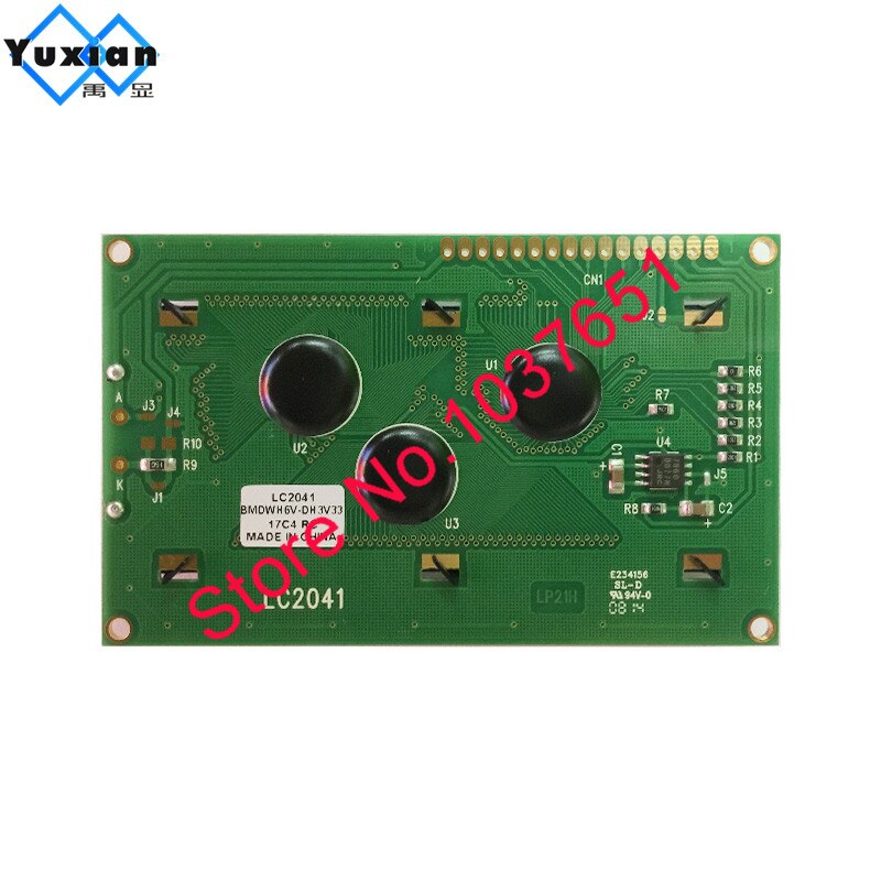 2pcs LCD display 2004 20*4 character module green with Russian cyrillic font Language