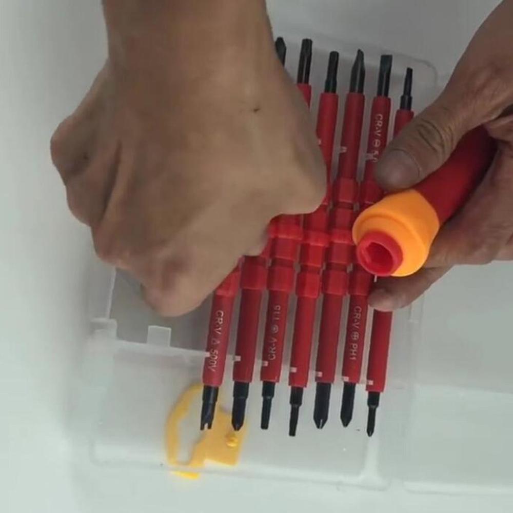 8 pièces multi-usages Tournevis Électrique Isolé Kit De Réparation de Ménage Outils D'entretien