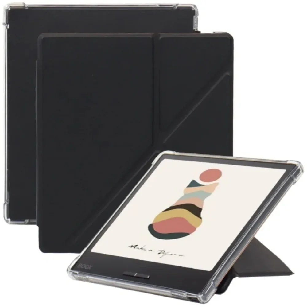 Funda mince pour Onyx Boox Go Color 7 (2024) étui 7 "eBook couverture multi-pliante avec coque arrière en TPU souple