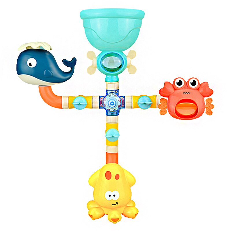 Bath toy bubble machine crab music frog bath soap automatic bubble machine plastic duck waterwheel bath toy children baby bath t: Plum