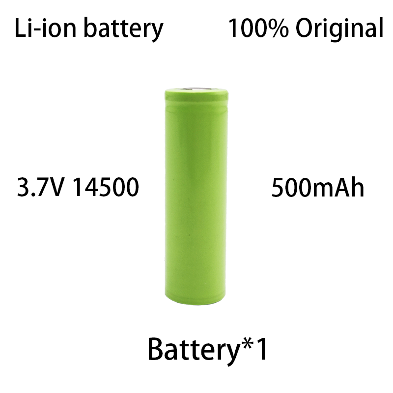 100% original high 14500 lithium battery, high-power 3.7V rechargeable battery, multifunctional and durable 500mAh