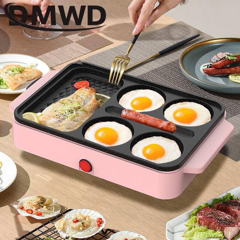 Electric Eggs Hamburger Baking Machine Griddle Red Beans Cake Pie Crepe Maker MINI Breakfast Pancake Omelette Egg Frying Pan EU
