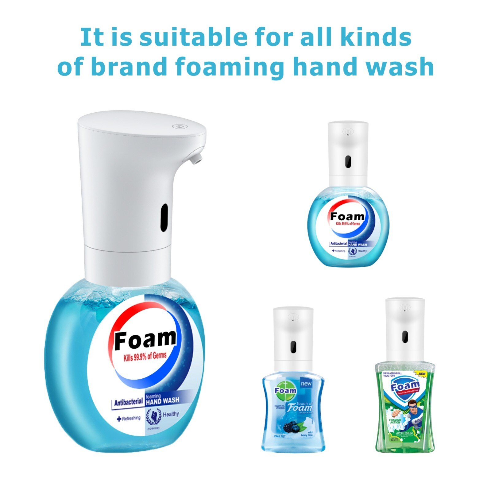 Stainless Steel Automatic Soap Dispenser Handsfree Automatic IR Smart Sensor Touchless Soap Liquid Dispenser