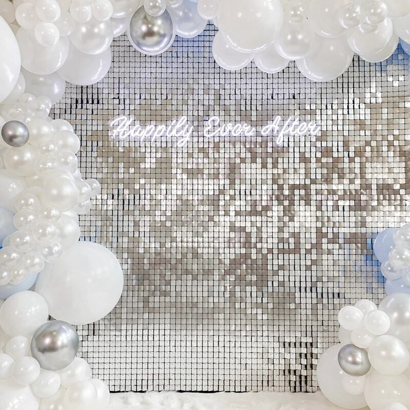 Fest bakgrunn glitter gardin bakteppe bryllup dekorasjoner 2m skimmer vegg bakgrunn utdrikningslag bursdagsfest vegg paljett