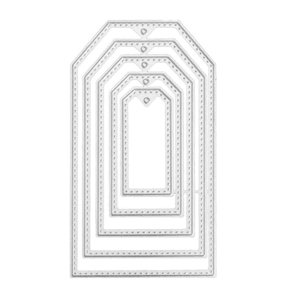 Metall Schneiden Stirbt Kreis Rahmen Schablonen für DIY Scrapbooking Präge Papier Hochzeit Karten Sterben Schnitte Foto Album Machen Handwerk: M