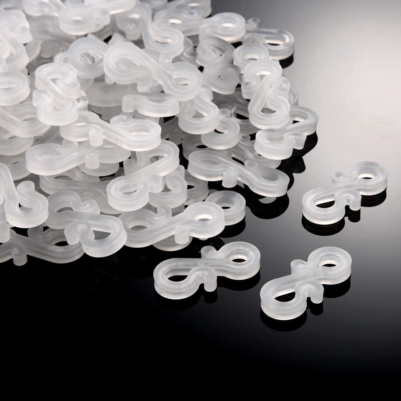 168Pcs Plastic S Clips Outdoors Gutter Hook,Christmas Lights Gutter Clips Christmas Light Clips for Gutters Gutter Hooks