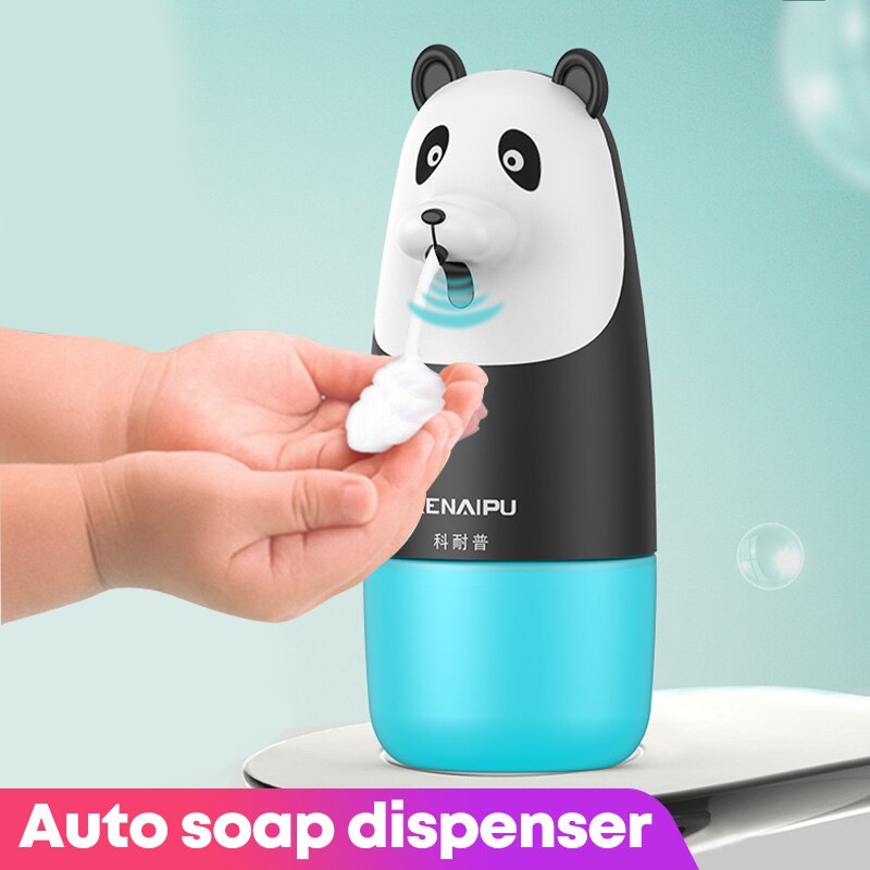 Rechargeable Automatic Induction Cartoon Panda Soap Dispenser Kid Touchless Sensor Infrared Induction Intelligent Foam Hand Wash