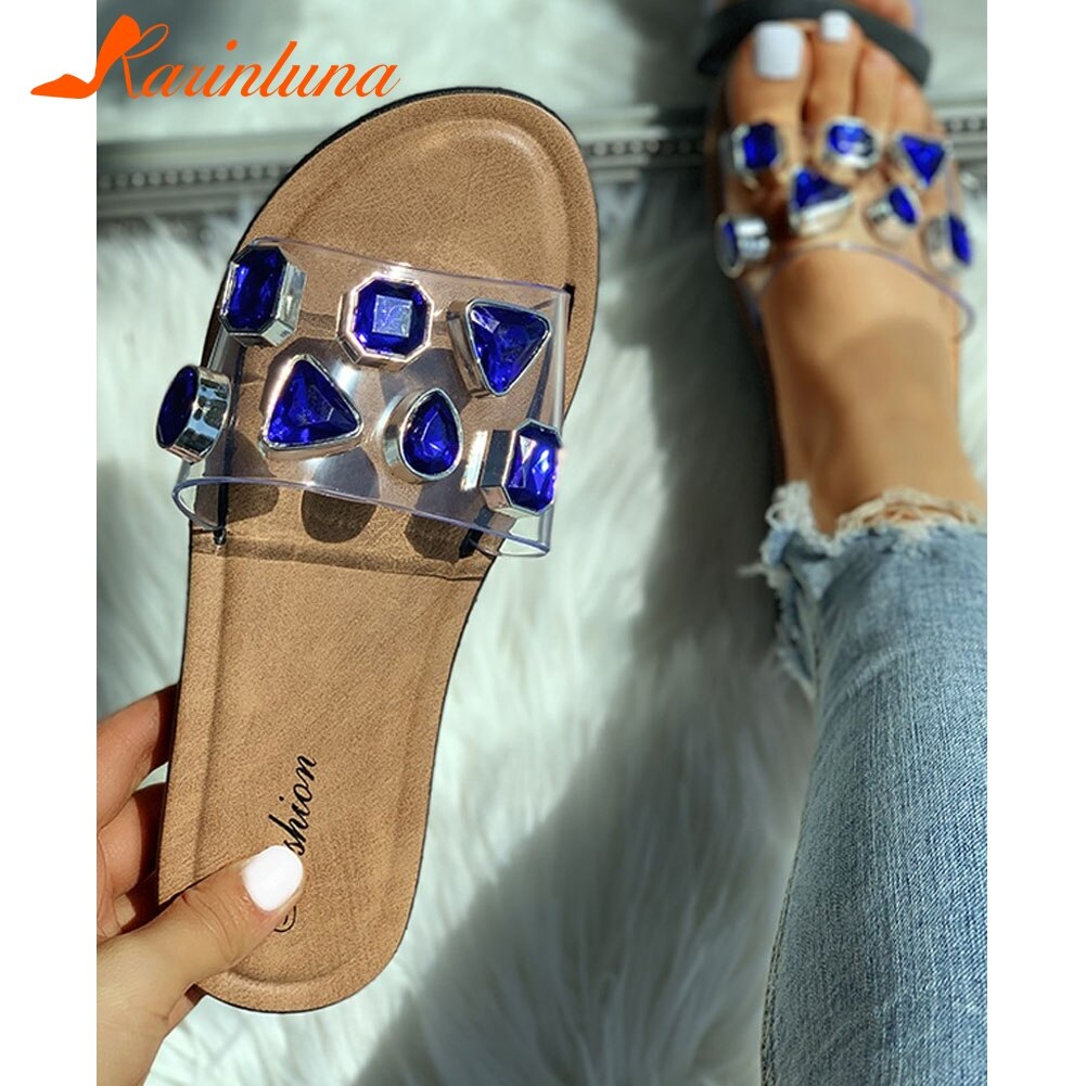 KARINLUNA INS Leisure Beach Vacation Flat Sandal Cosy Sole Sandal Summer Women Shoes Slides Slippers