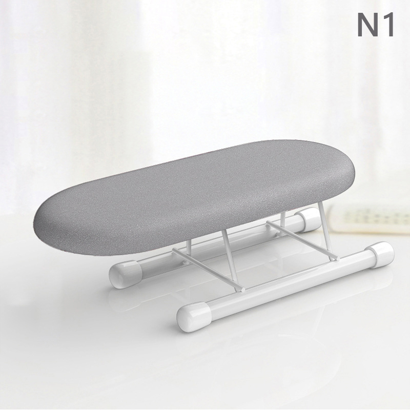 Portable Mini Ironing Board Small Tabletop Iron Portable Compact Sewing Table Desktop Foldable Collapsible Countertopmini Rack: WHITE