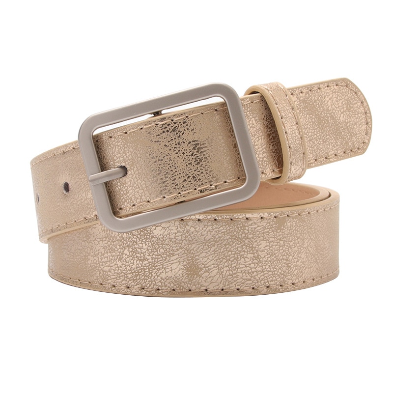 Dames gouden glanzende zwarte brede tailleriem voor dames jeans zilveren gesp riemen cinturon mujer