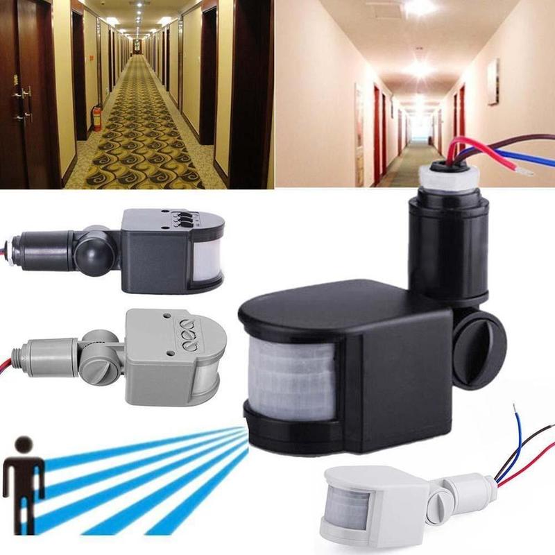 Infrared PIR Motion Sensor Switch Motion Sensor Light Switch with LED Light Automatic Outdoor AC 220V 12V Infrared