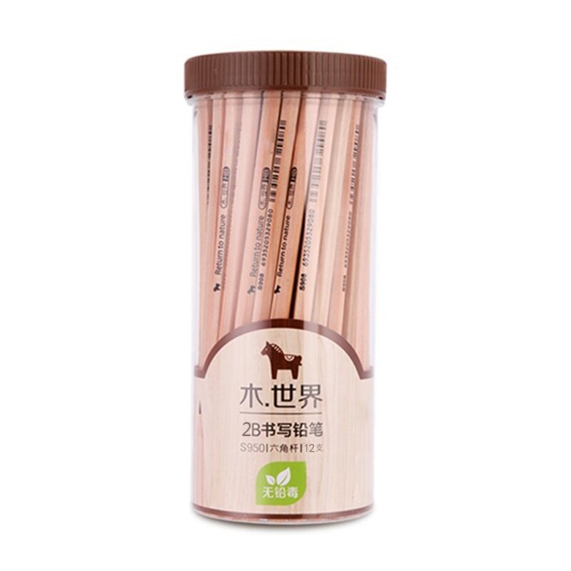 Pencil Children 2B Pencil Drawing Sketch Pen Elementary School Supplies 12 Pieces 30 Pieces 50 Pieces 72 pcs/Bucket: 12pcs
