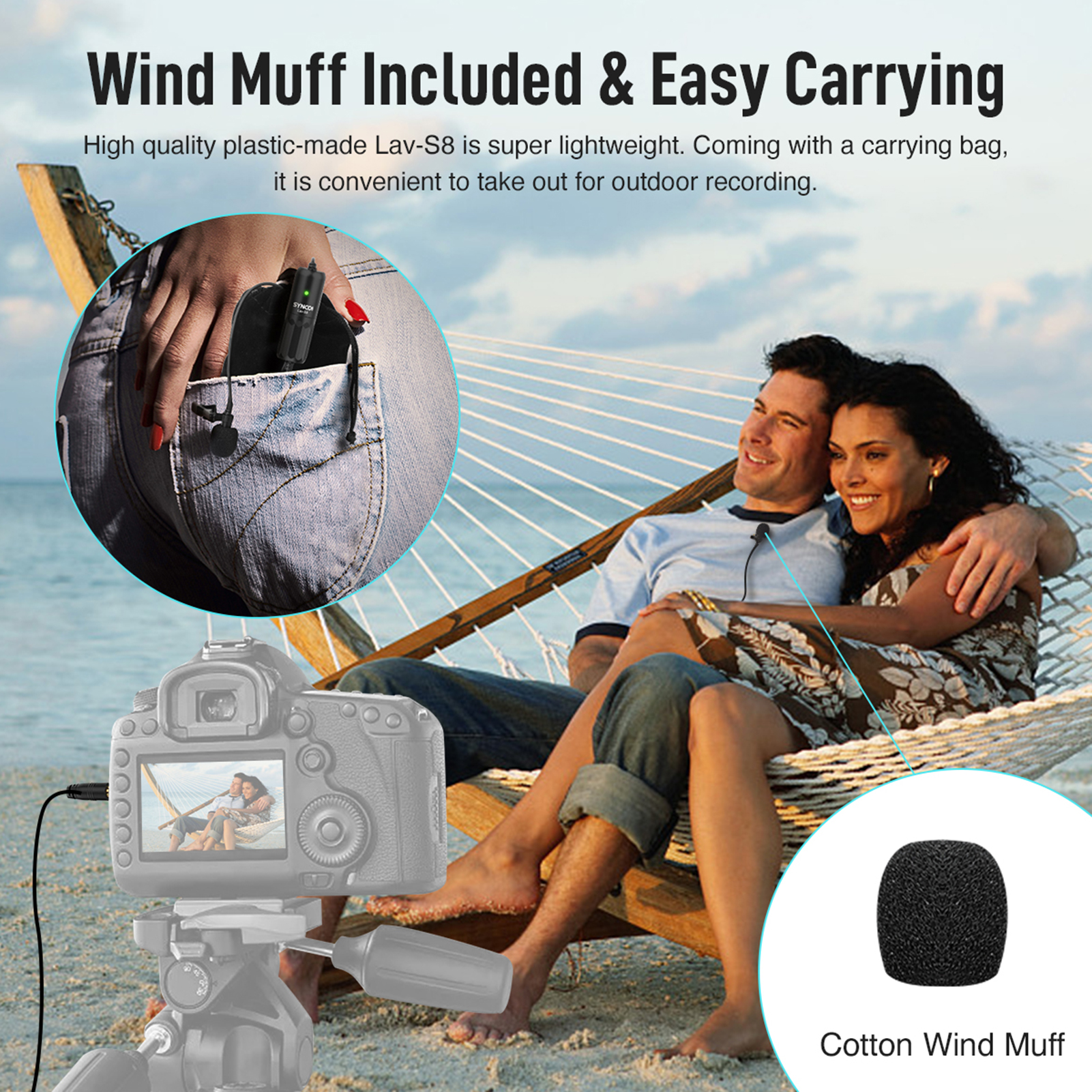 SYNCO LAV-S8 Lapel Microphone 3.5mm TRRS/TRS Wired Audio Lavalier Condensador Microfone Mic VS BOYA BY-M1 Top