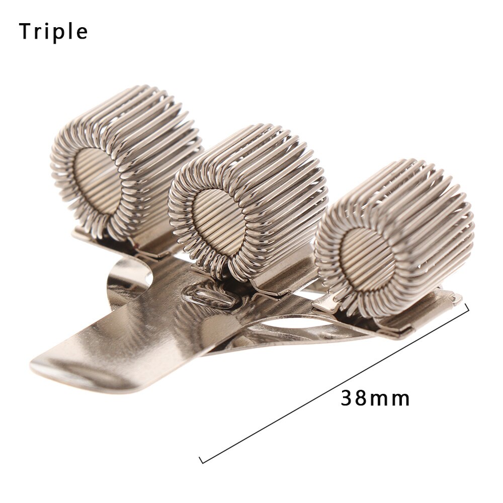 Single/Double/Triple Hole Metal Spring Pen Holder With Pocket Clip Doctors Nurse Uniform Pen Holders Clips Office School Supply: Triple